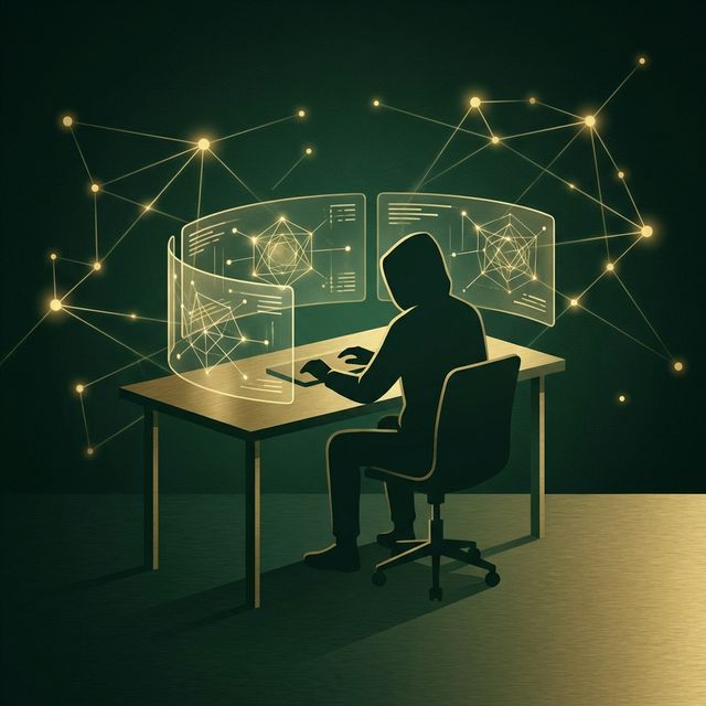 Futuristisk tech-illustration